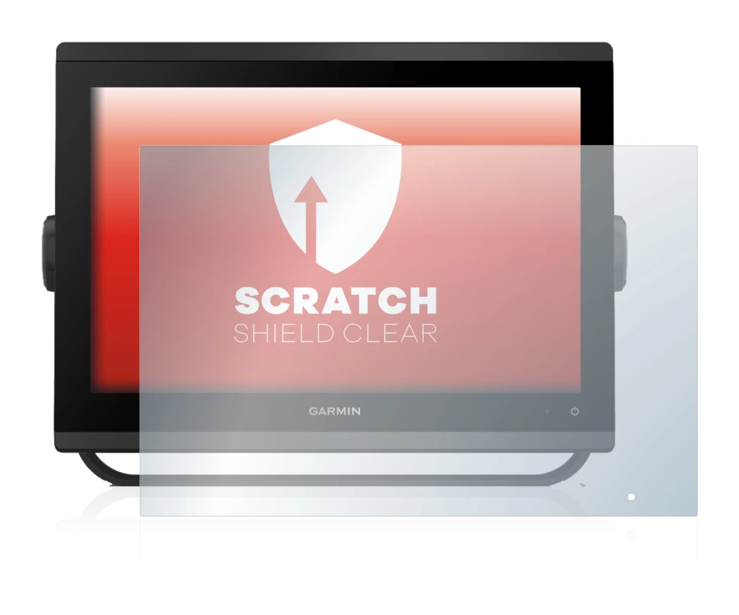 Abbildung des Geräts Garmin GPSMAP 1223 mit einer Vielzahl des Displayschutzes.