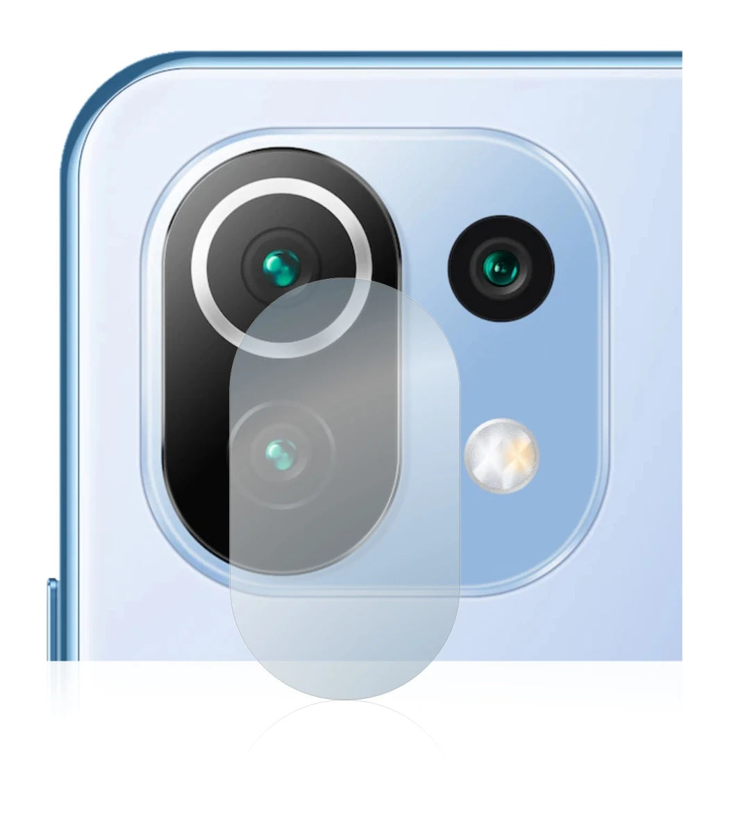 Abbildung des Geräts Xiaomi 11 Lite 5G NE (NUR Kameraschutz) mit einer Vielzahl des Displayschutzes.