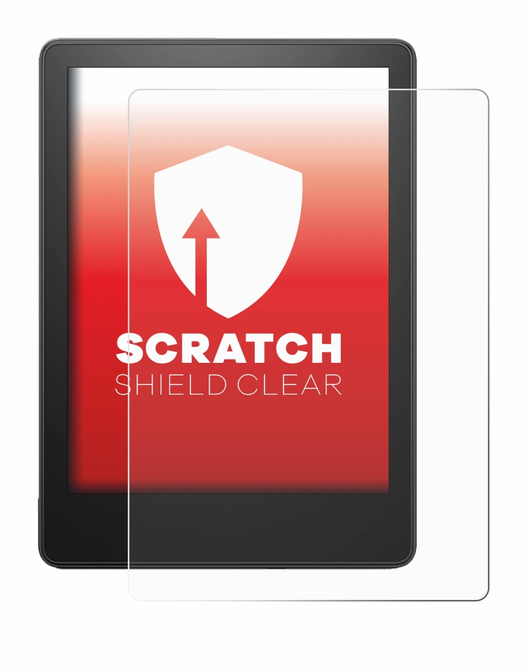 Abbildung des Geräts Amazon Kindle Paperwhite 2021 (11. Gen.) mit einer Vielzahl des Displayschutzes.