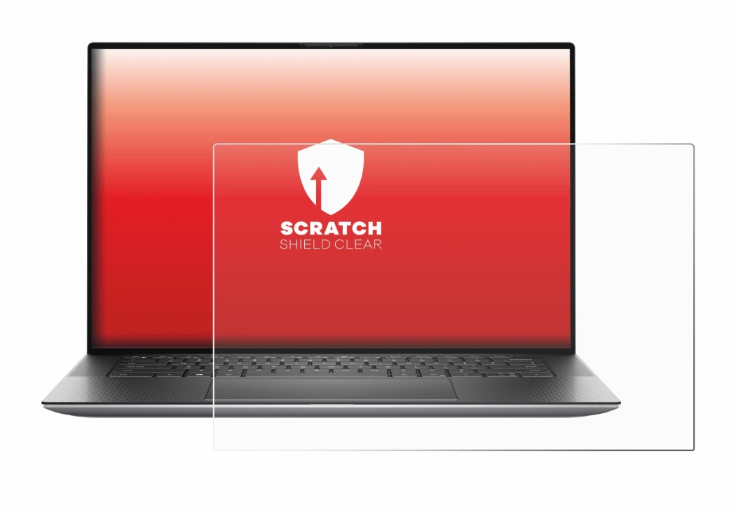 Abbildung des Geräts Dell Precision 5560 mit einer Vielzahl des Displayschutzes.