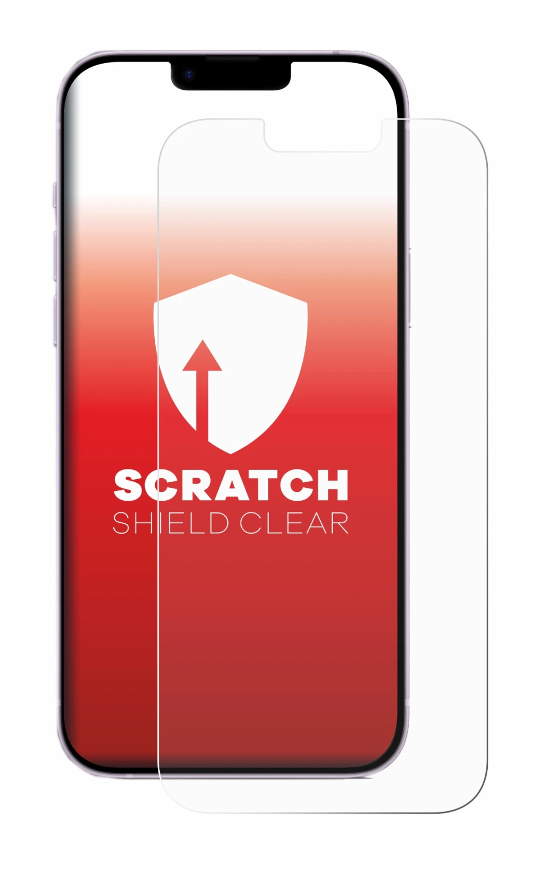 Abbildung des Geräts Apple iPhone 14 Plus mit einer Vielzahl des Displayschutzes.