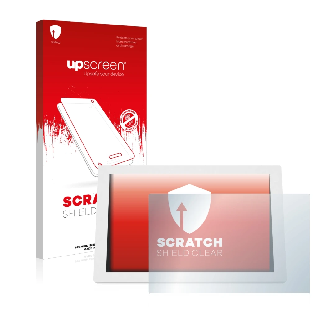 Vorderseite einer Produktverpackung mit dem Markenlogo upscreen. Daneben ist das Gerät WetterOnline Home 3 mit dem zugehörigen