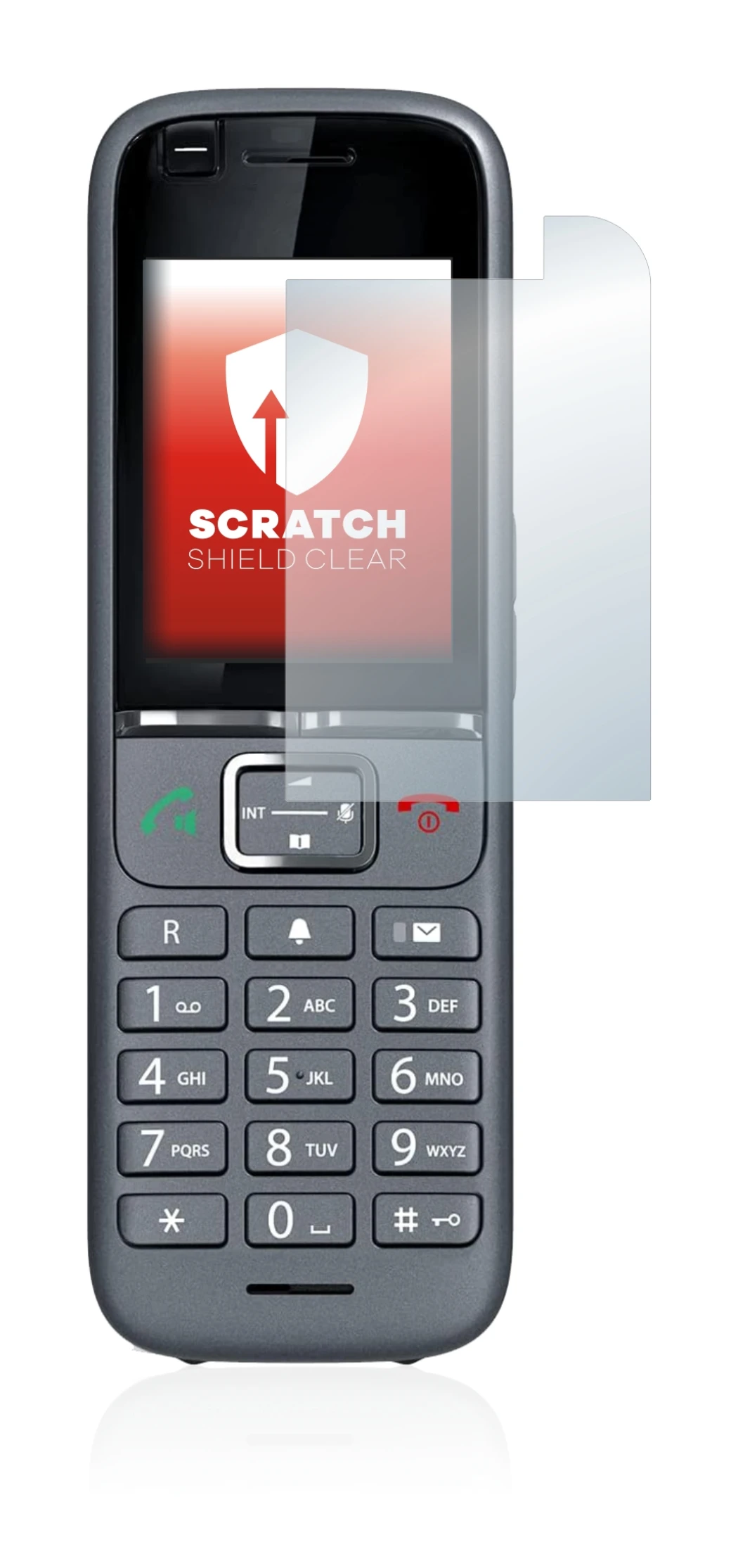 Abbildung des Geräts Gigaset S700H PRO mit einer Vielzahl des Displayschutzes.