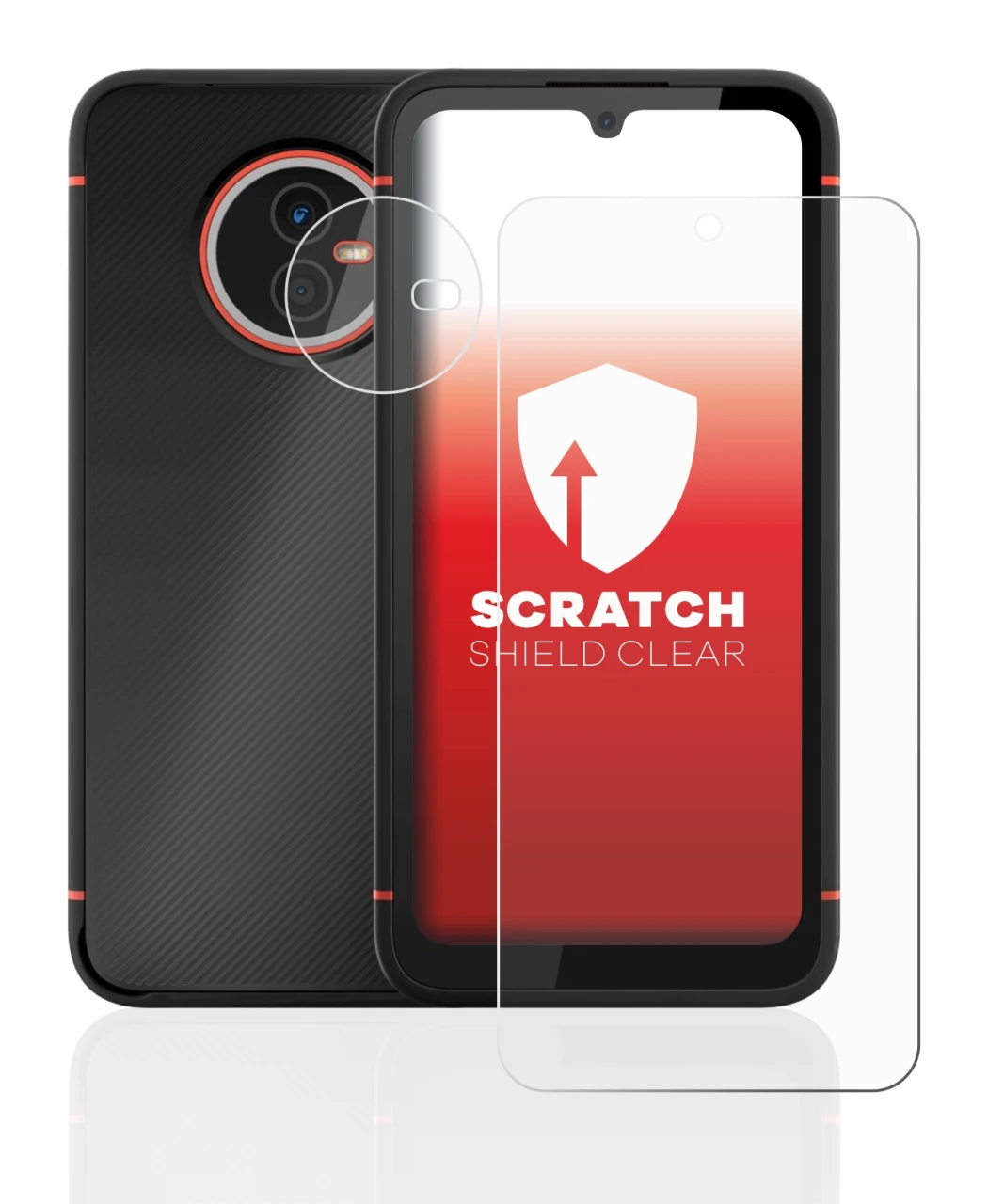 Abbildung des Geräts Gigaset GX4 (Display+Kamera) mit einer Vielzahl des Displayschutzes.