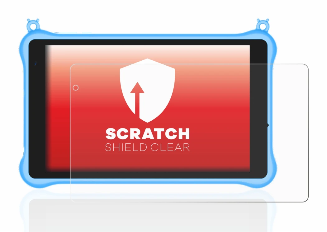 Abbildung des Geräts Blackview Tab 5 Kids mit einer Vielzahl des Displayschutzes.