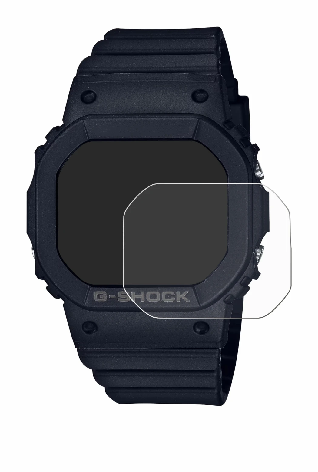Abbildung des Geräts Casio G-Shock GMD-S5600 mit einer Vielzahl des Displayschutzes.