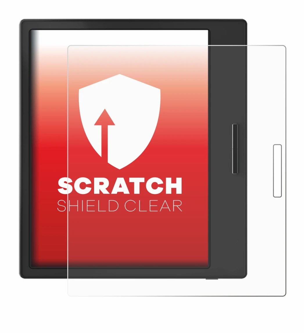 Abbildung des Geräts Boox Page mit einer Vielzahl des Displayschutzes.