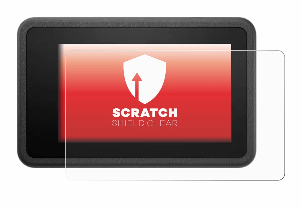 Abbildung des Geräts DJI Osmo Action 4 mit einer Vielzahl des Displayschutzes.