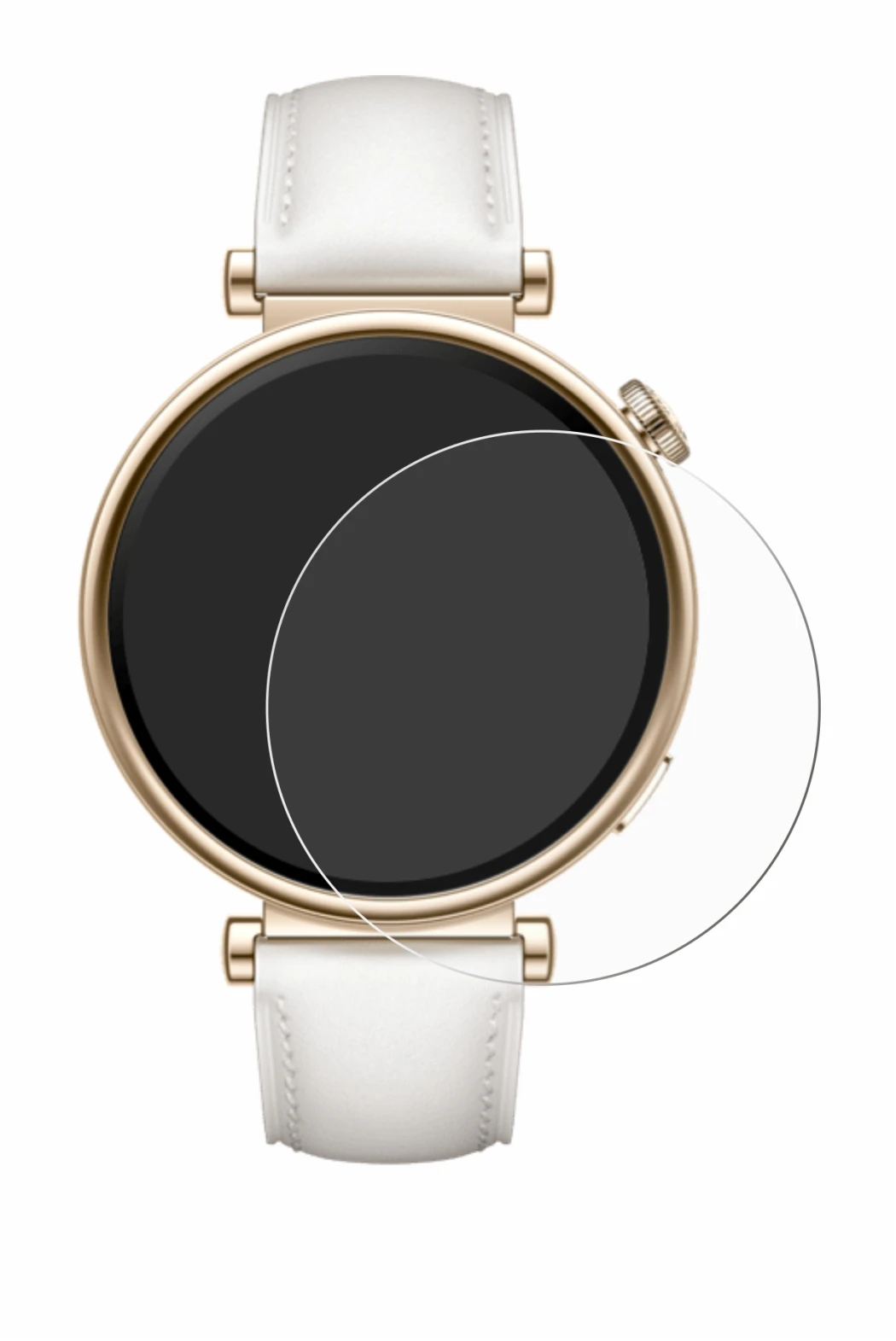 Abbildung des Geräts Huawei Watch GT 4 (41mm) mit einer Vielzahl des Displayschutzes.