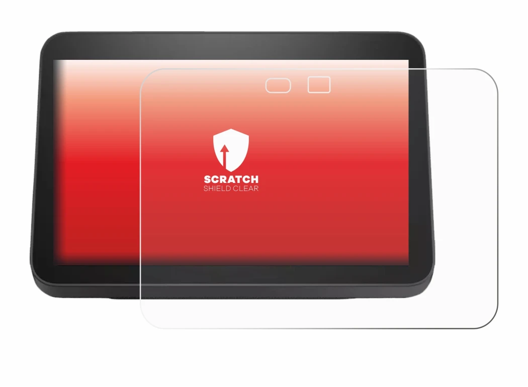 Abbildung des Geräts Amazon Echo Show 8 2023 (3. Gen.) mit einer Vielzahl des Displayschutzes.