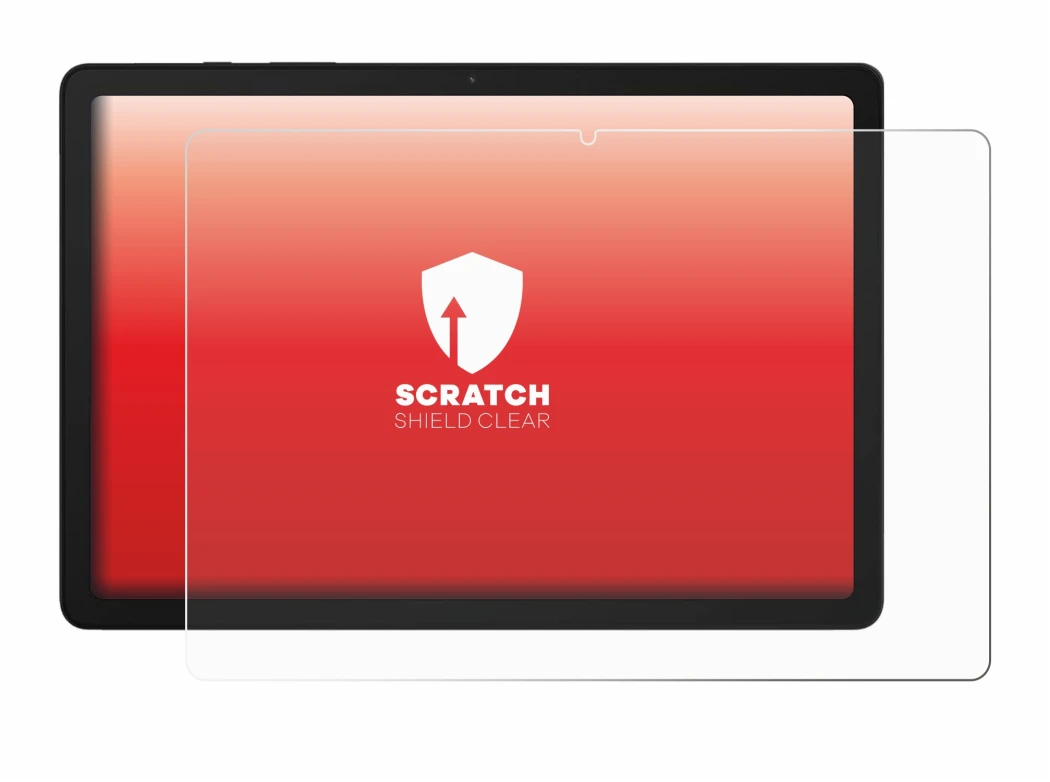 Abbildung des Geräts Samsung Galaxy Tab A9 Plus 5G mit einer Vielzahl des Displayschutzes.