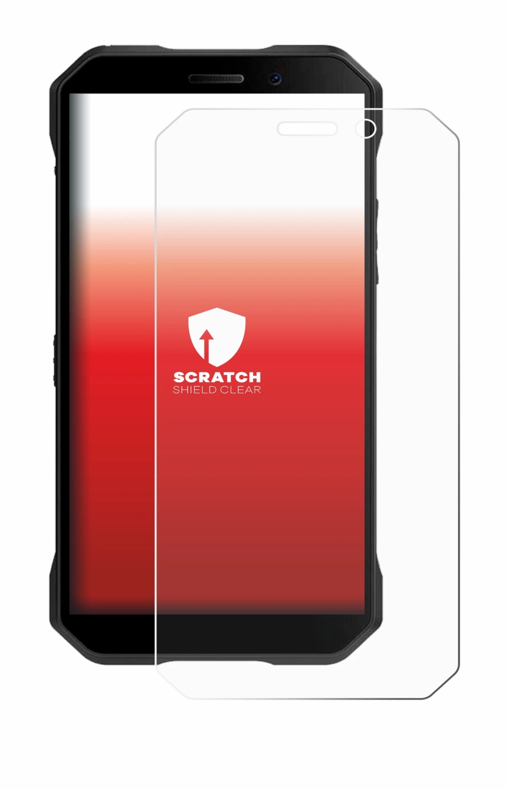 Abbildung des Geräts Doogee S61 Pro mit einer Vielzahl des Displayschutzes.