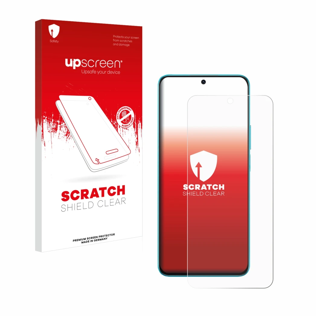 Vorderseite einer Produktverpackung mit dem Markenlogo upscreen. Daneben ist das Gerät Honor X8A mit dem zugehörigen Displaysc
