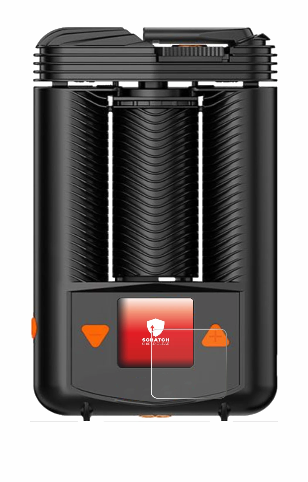 Abbildung des Geräts Storz & Bickel Mighty + mit einer Vielzahl des Displayschutzes.