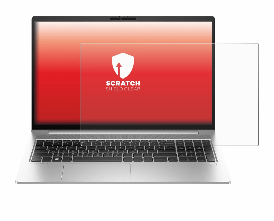 Abbildung des Geräts HP EliteBook 640 G10 mit einer Vielzahl des Displayschutzes.