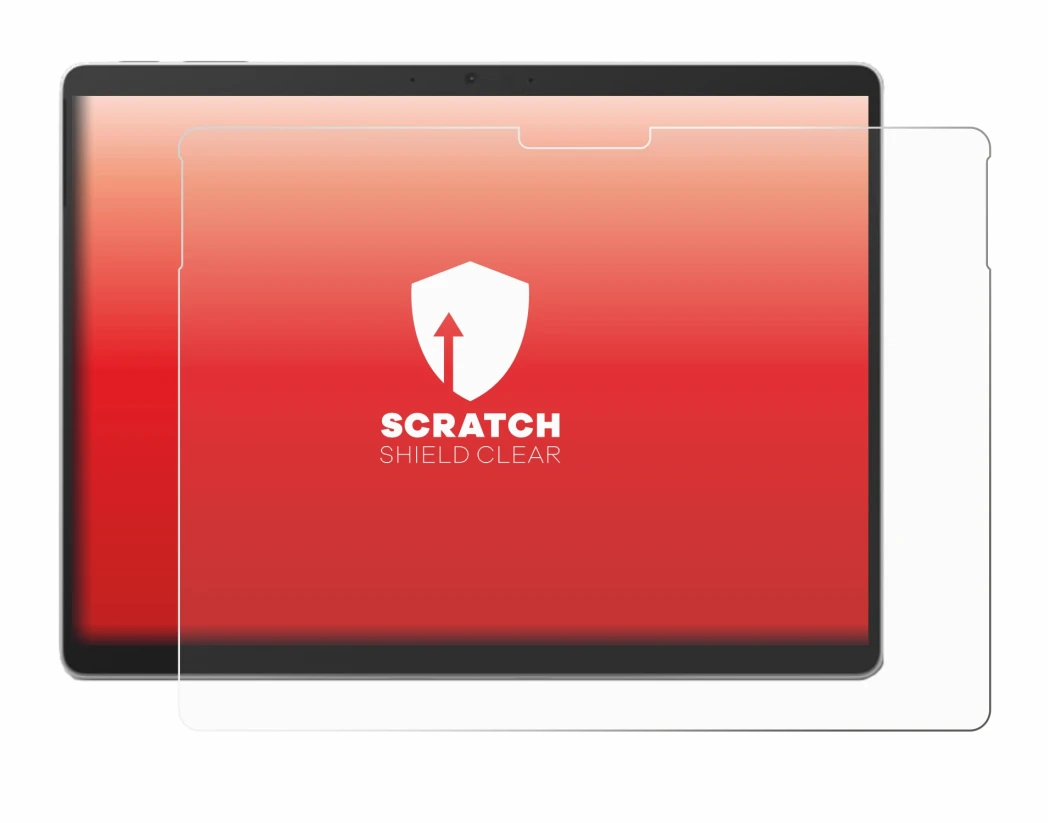 Abbildung des Geräts Microsoft Surface Pro 10 mit einer Vielzahl des Displayschutzes.