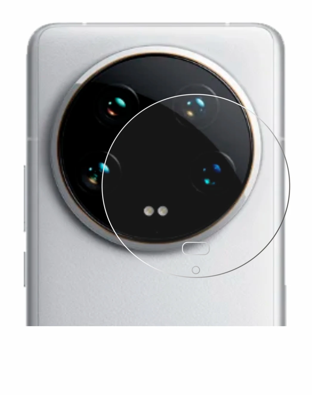 Abbildung des Geräts Xiaomi 14 Ultra (NUR Kameraschutz) mit einer Vielzahl des Displayschutzes.