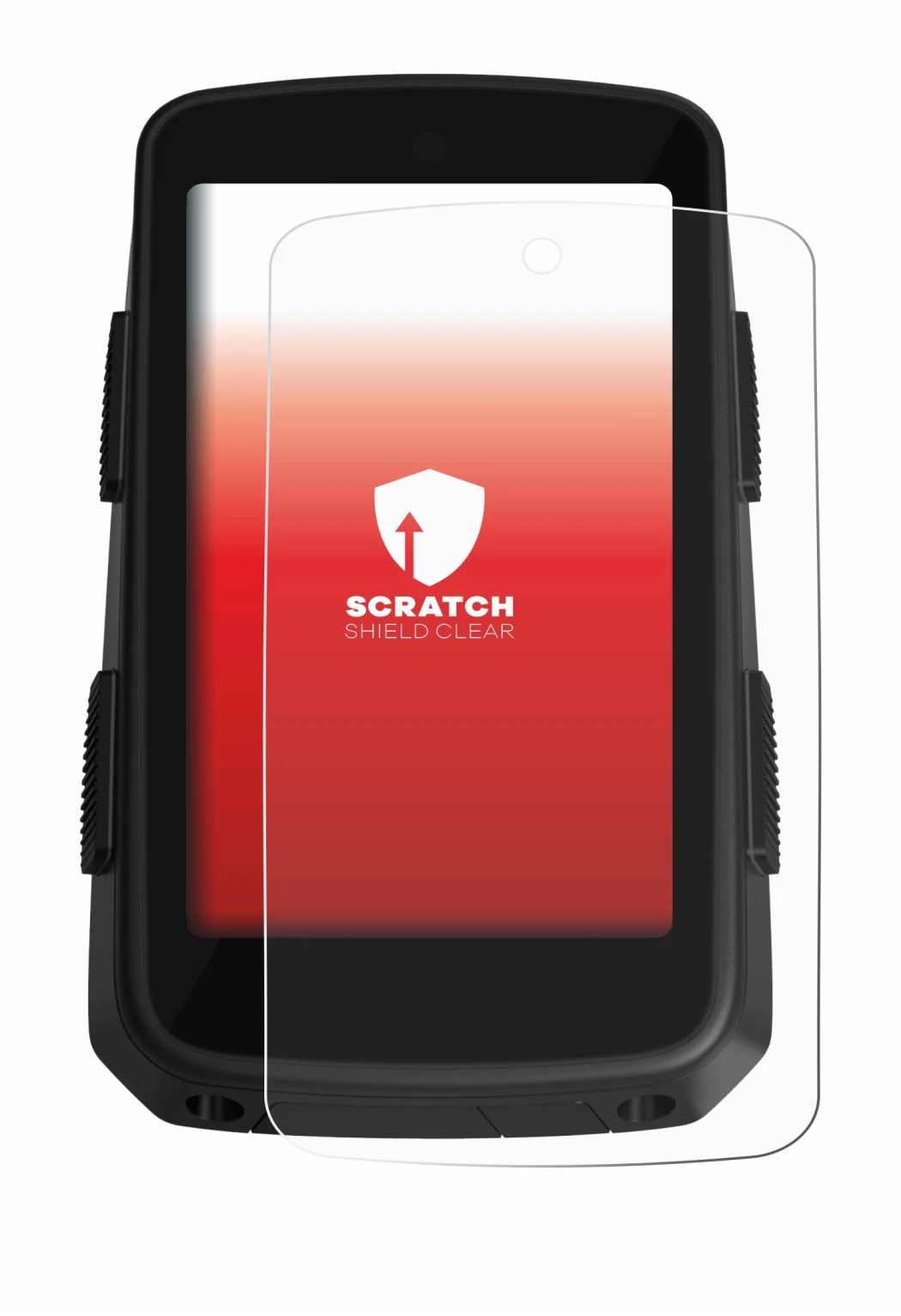 Abbildung des Geräts Hammerhead Karoo 3 mit einer Vielzahl des Displayschutzes.