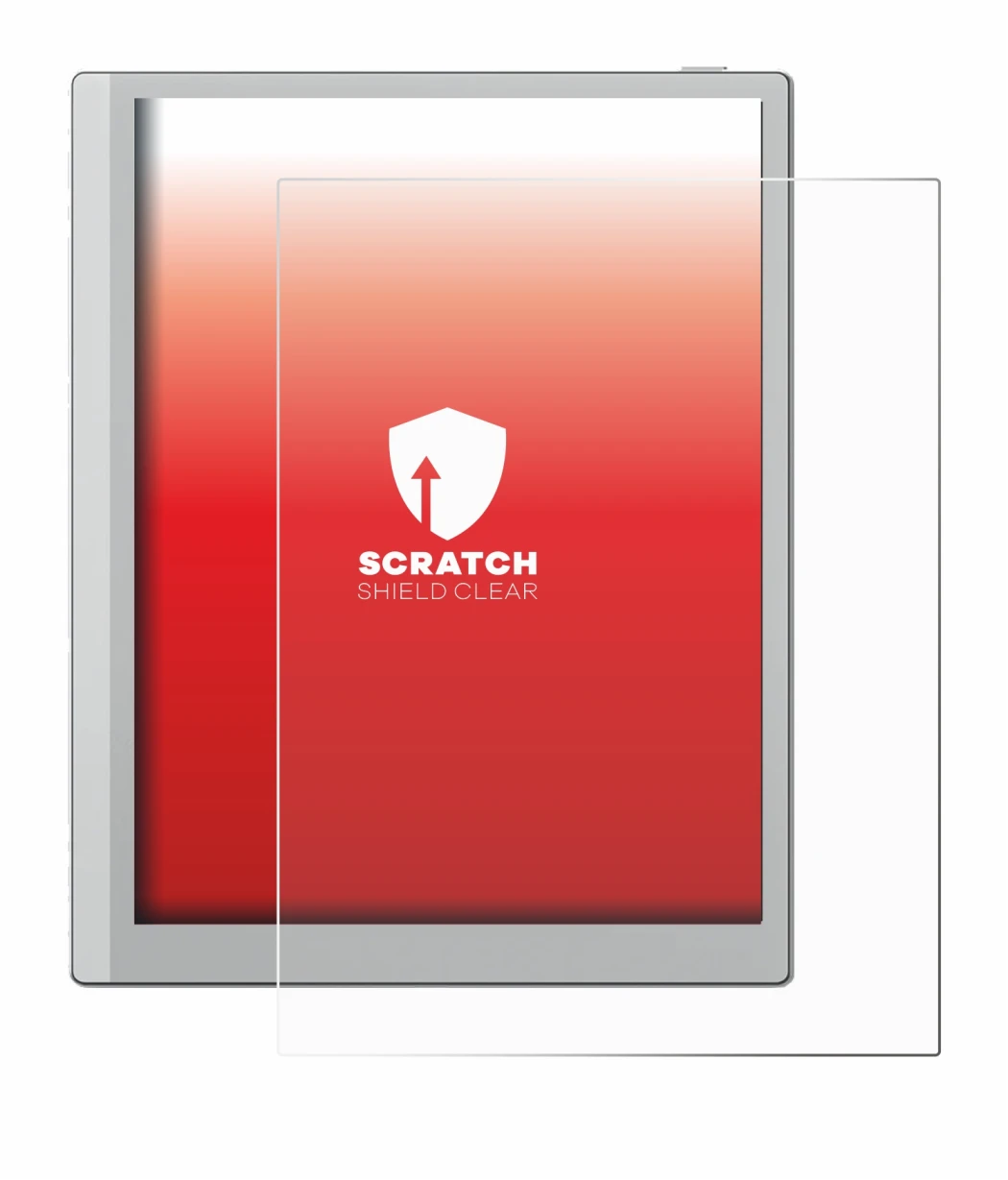 Abbildung des Geräts Boox Go 10.3 mit einer Vielzahl des Displayschutzes.