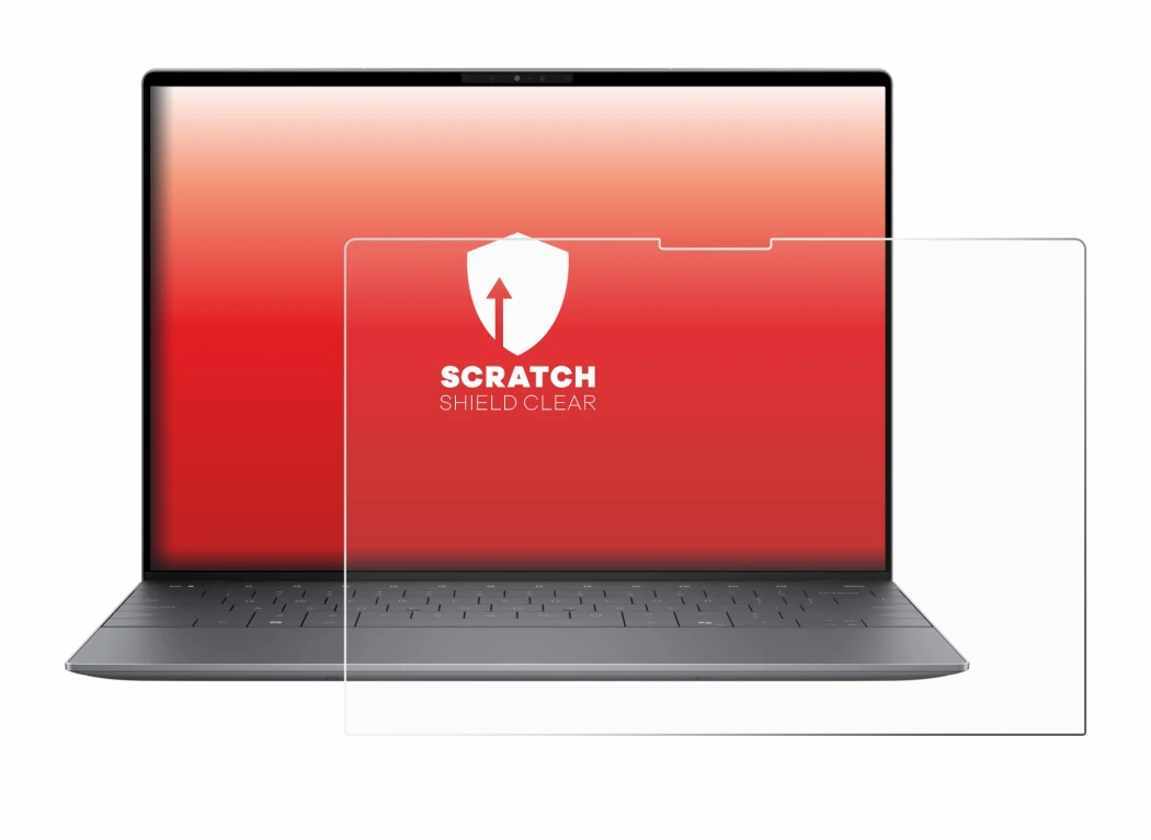 Abbildung des Geräts Dell XPS 13 9345 mit einer Vielzahl des Displayschutzes.