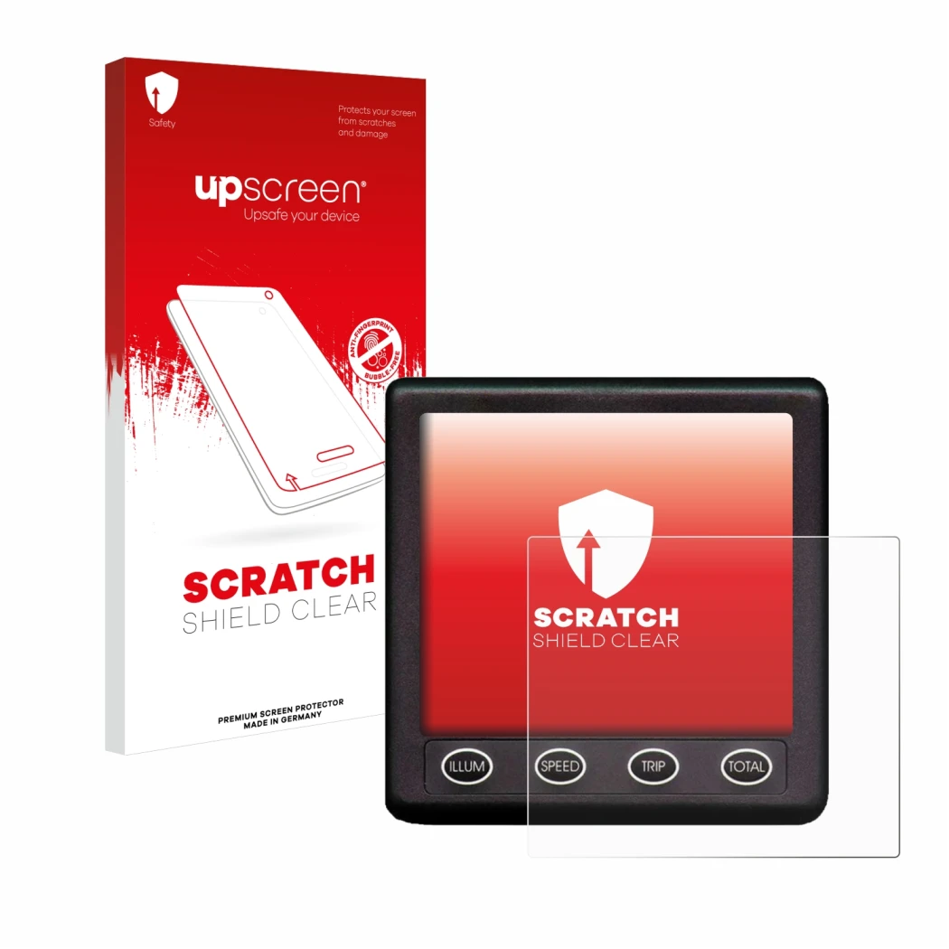 Vorderseite einer Produktverpackung mit dem Markenlogo upscreen. Daneben ist das Gerät Nasa Marine Instruments Clipper Duet Sy