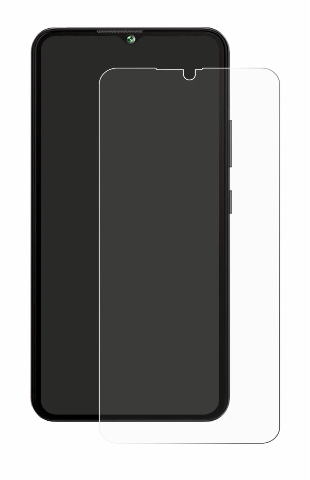 Abbildung des Geräts Cubot A10 mit einer Vielzahl des Displayschutzes.