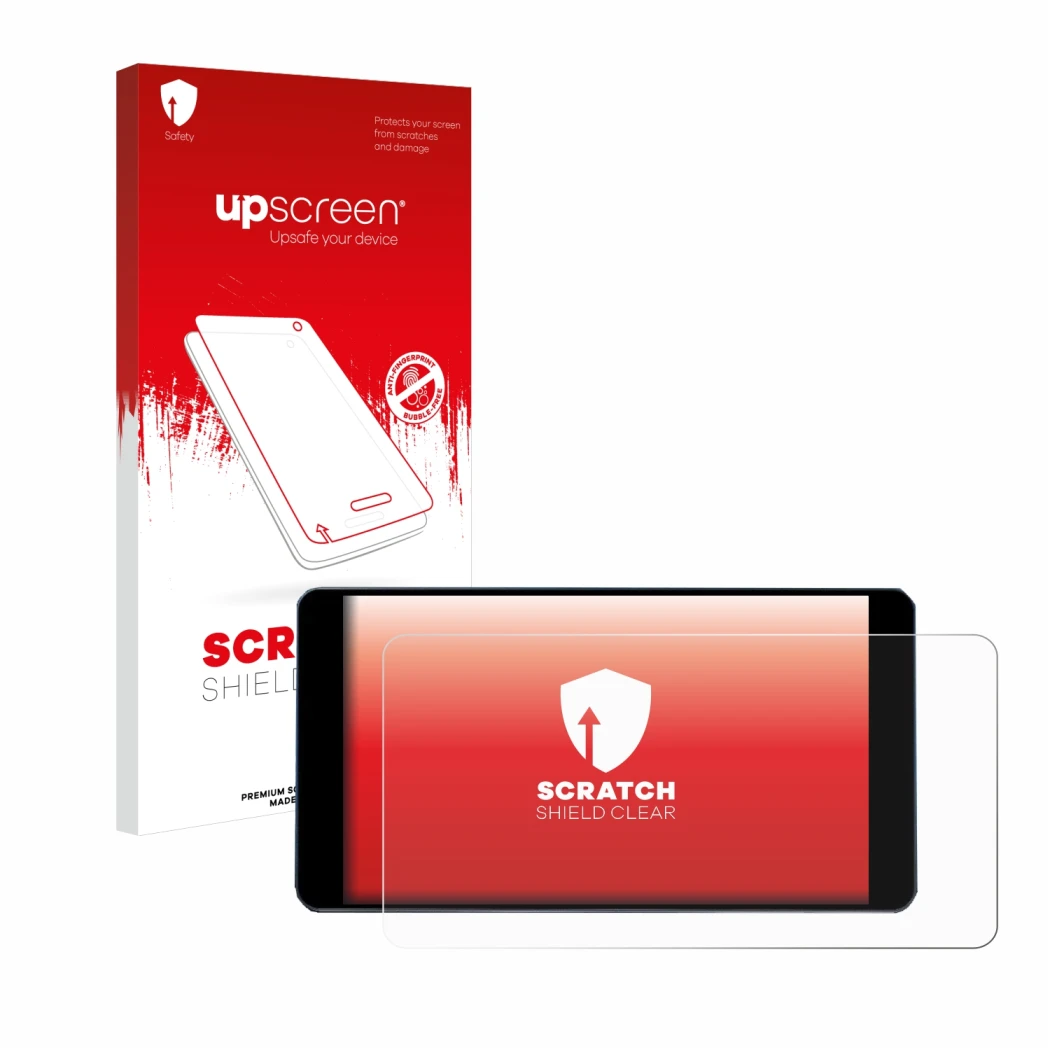 Vorderseite einer Produktverpackung mit dem Markenlogo upscreen. Daneben ist das Gerät Zontes 350E mit dem zugehörigen Display