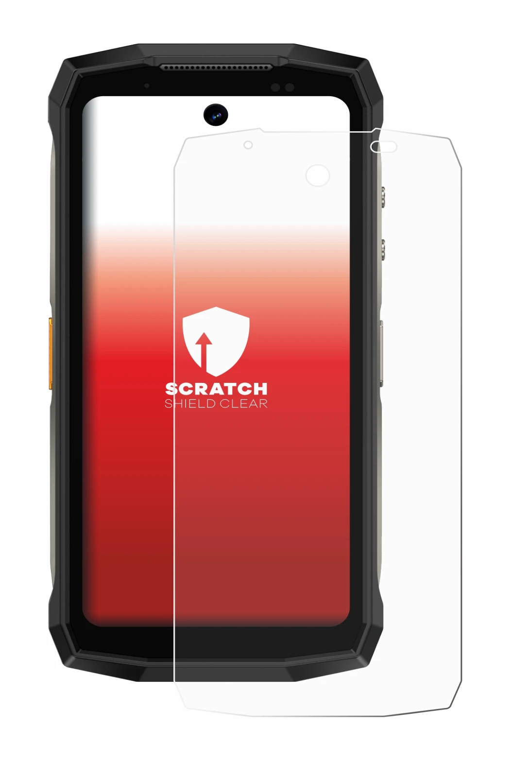 Abbildung des Geräts Ulefone Armor Mini 20 Pro mit einer Vielzahl des Displayschutzes.
