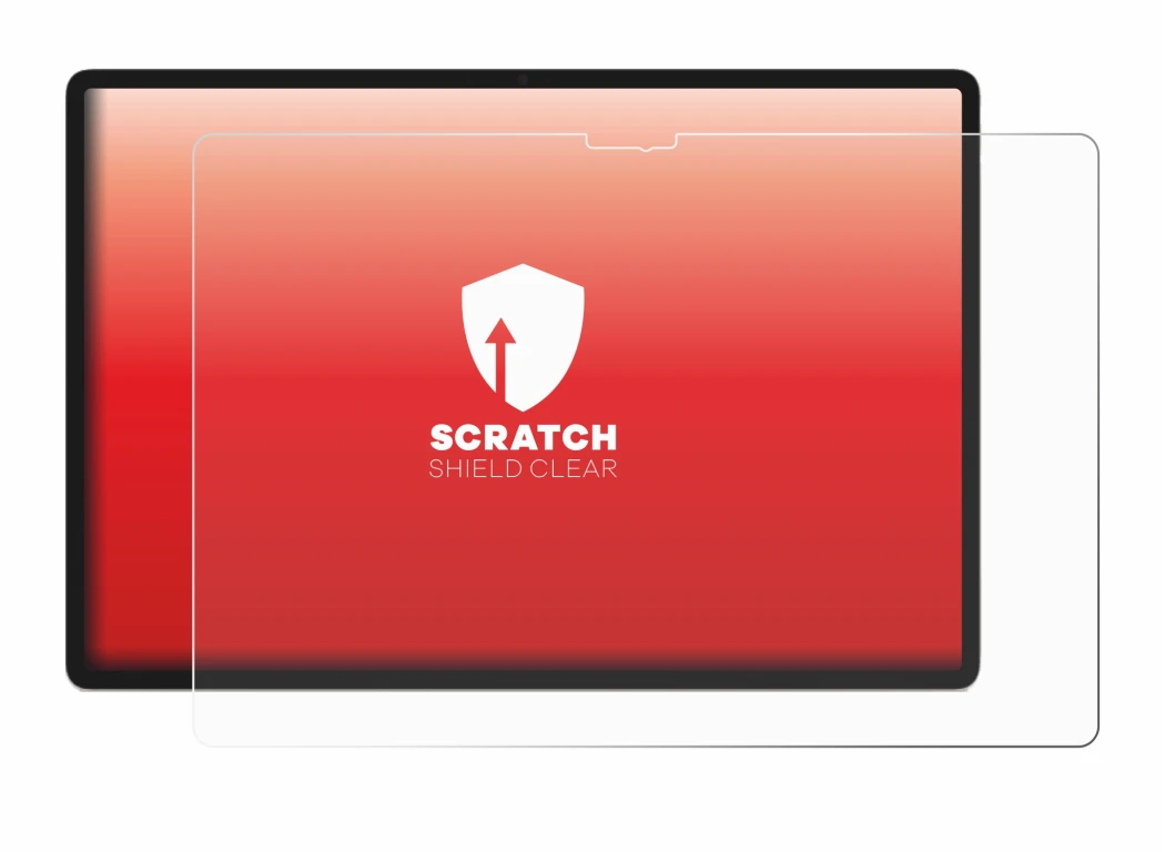 Abbildung des Geräts Lenovo Yoga Tab Plus 2025 mit einer Vielzahl des Displayschutzes.
