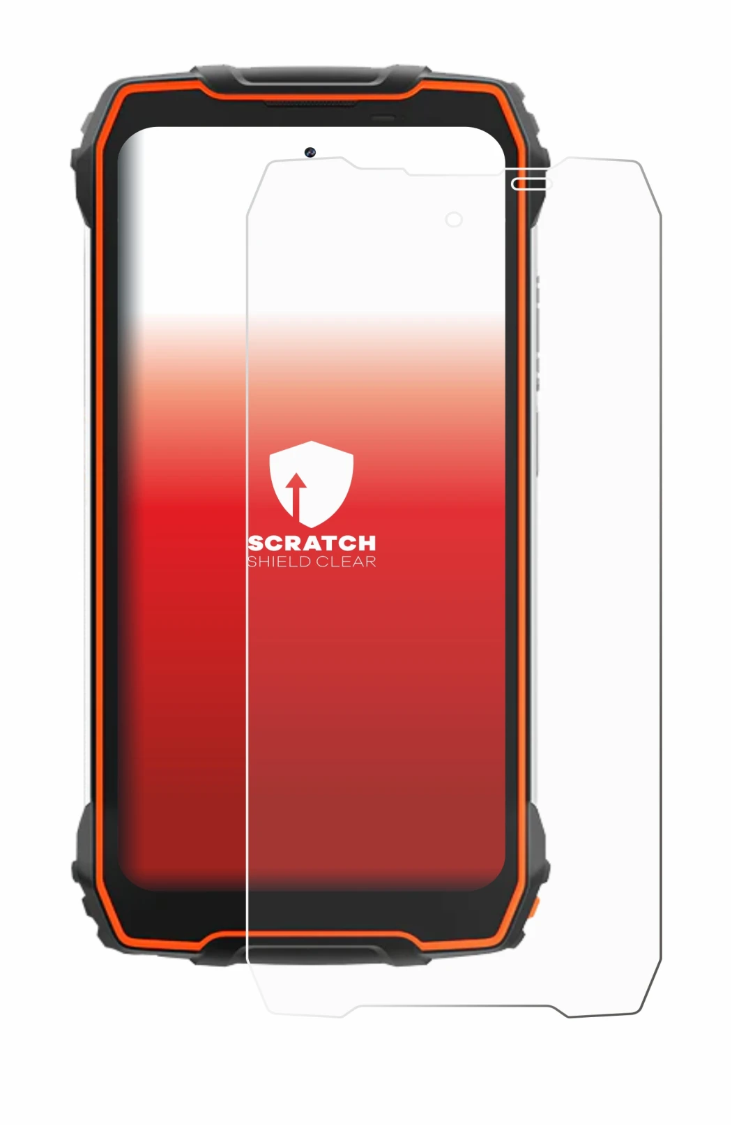 Abbildung des Geräts Blackview Oscal Pilot 1 mit einer Vielzahl des Displayschutzes.