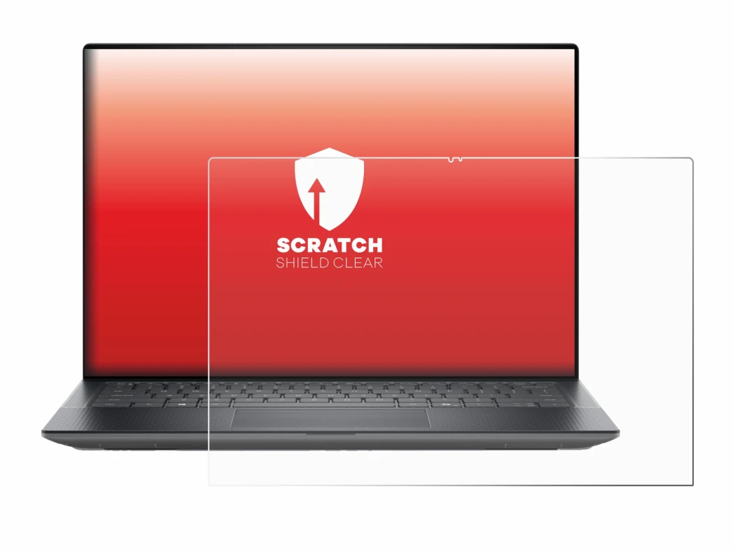 Abbildung des Geräts Dell Precision 5490 Workstation mit einer Vielzahl des Displayschutzes.