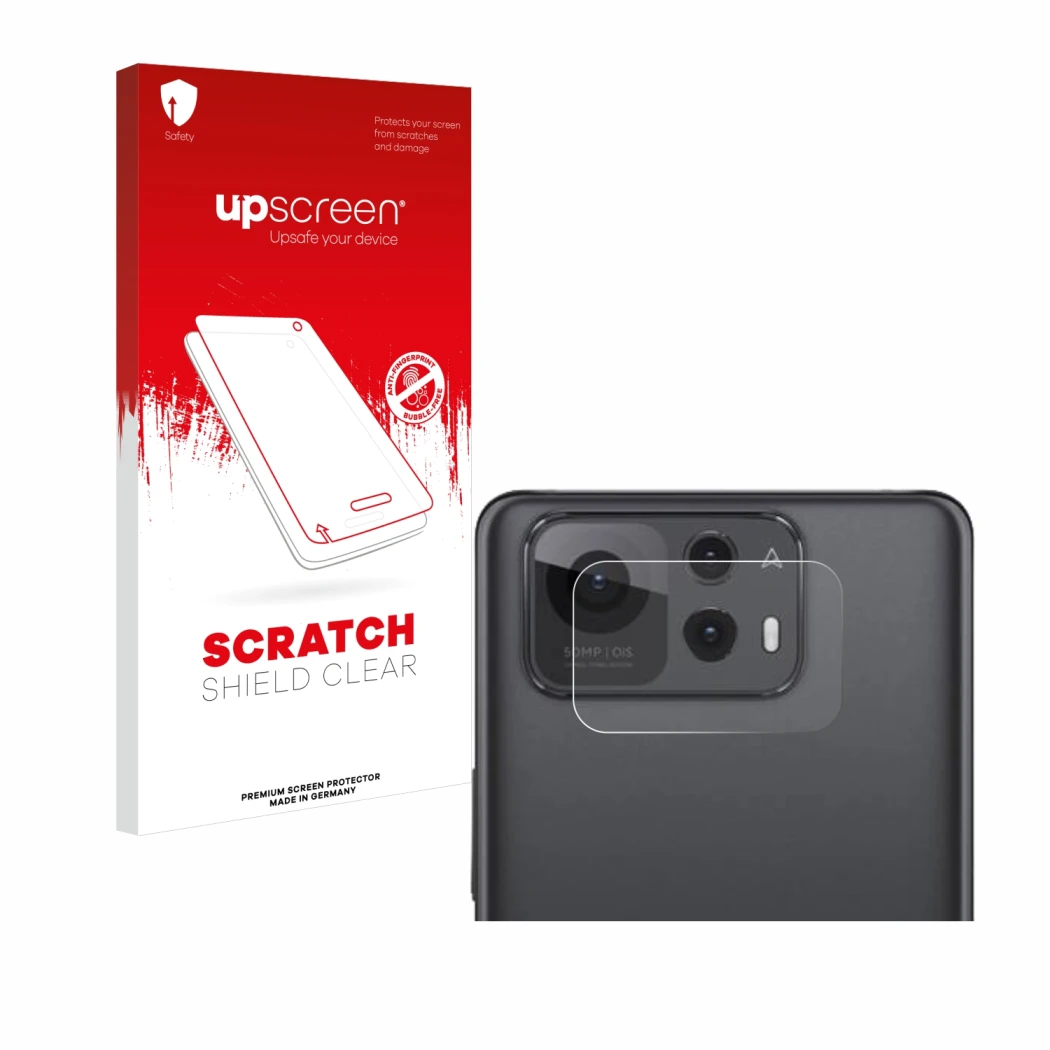 Vorderseite einer Produktverpackung mit dem Markenlogo upscreen. Daneben ist das Gerät ASUS ZenFone 12 Ultra (NUR Kameraschutz