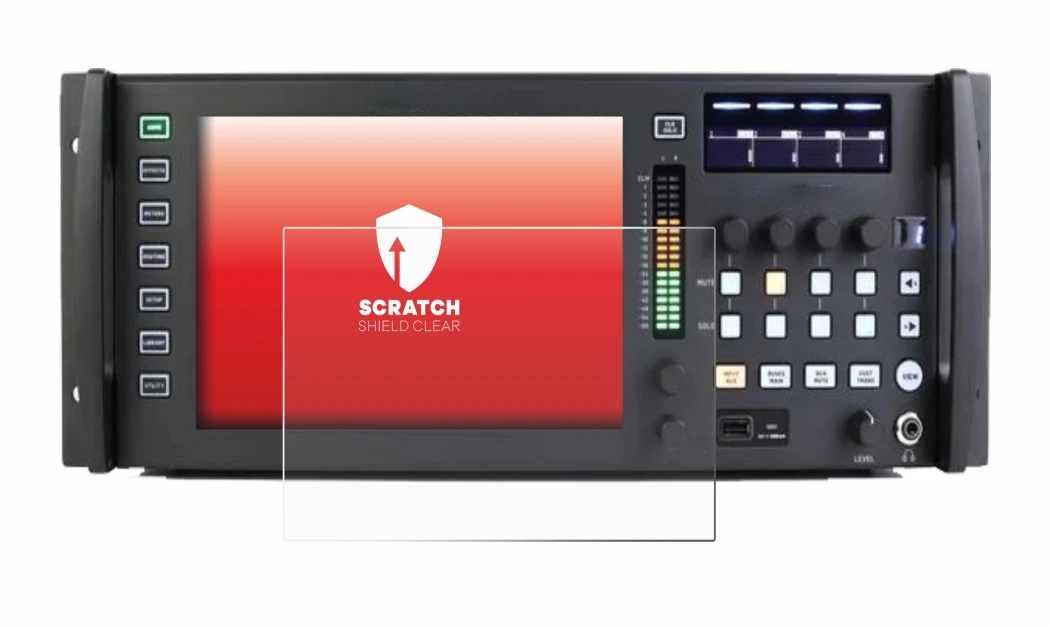 Abbildung des Geräts Behringer Wing Rack mit einer Vielzahl des Displayschutzes.
