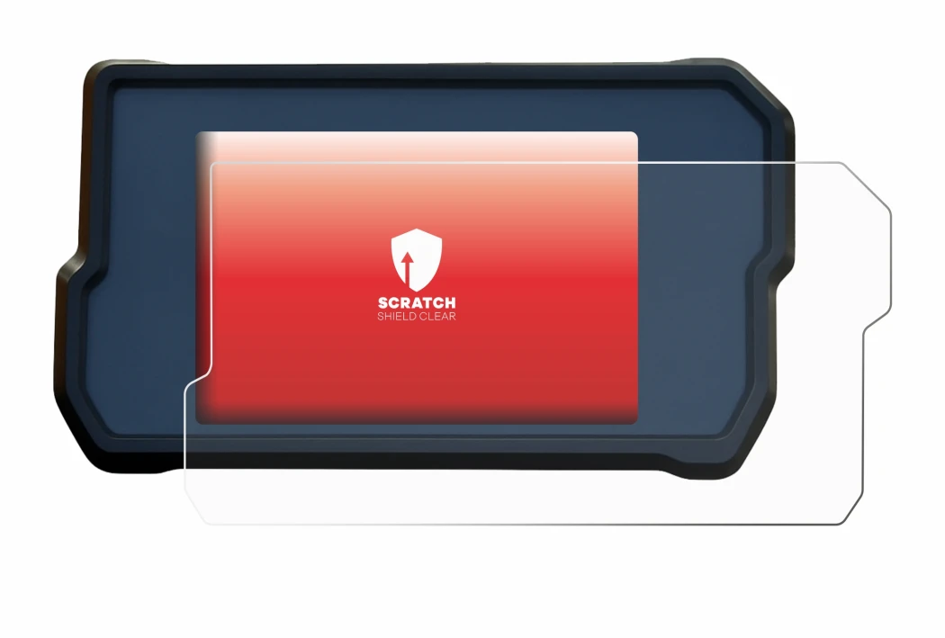 Abbildung des Geräts KTM RC125 / RC390 2022+ mit einer Vielzahl des Displayschutzes.