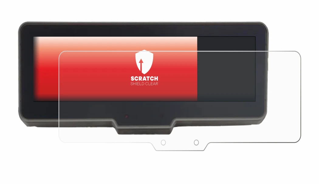 Abbildung des Geräts KTM 990 Duke R 2025 mit einer Vielzahl des Displayschutzes.