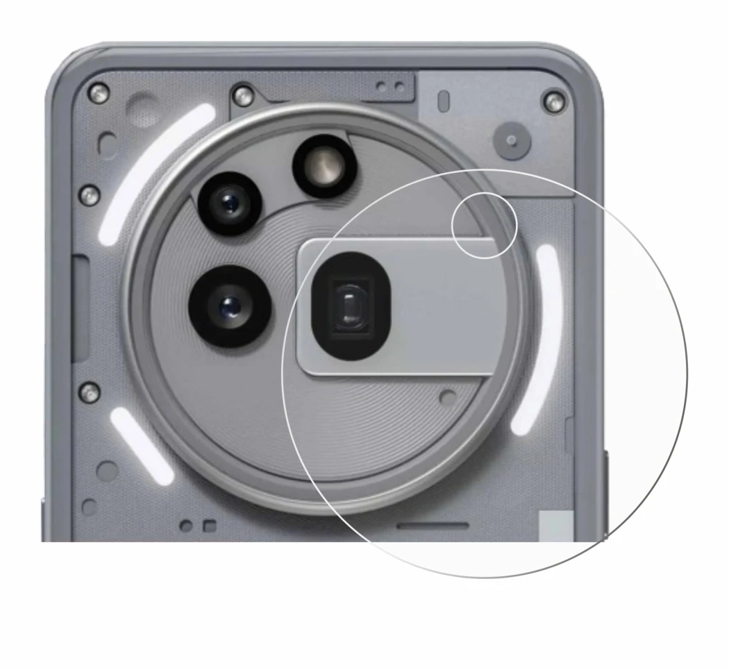 Abbildung des Geräts Nothing Phone (3a) Pro (NUR Kameraschutz) mit einer Vielzahl des Displayschutzes.