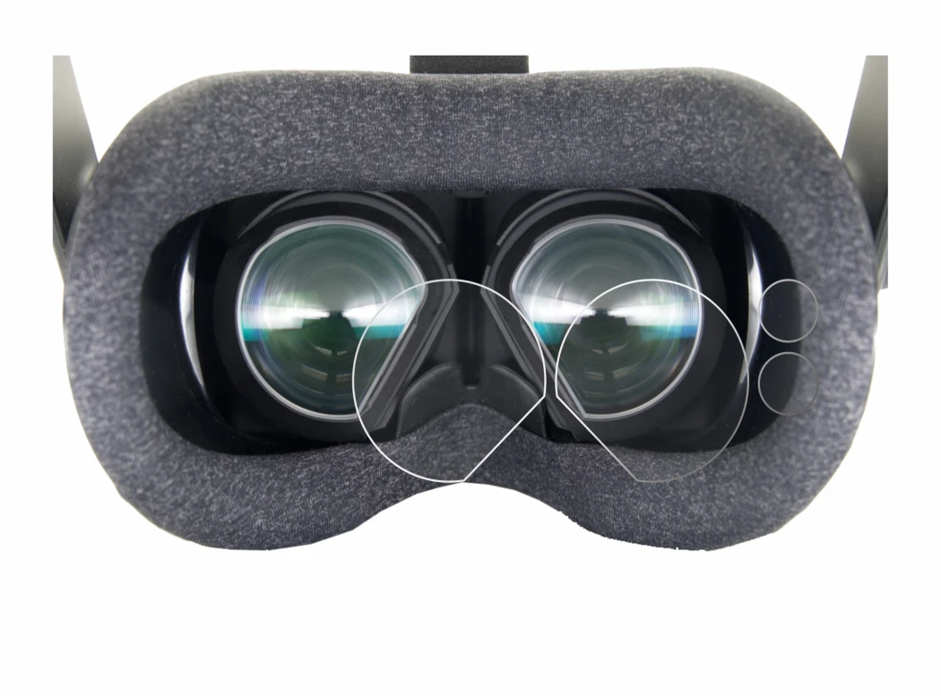 Abbildung des Geräts Valve Index VR-Headset mit einer Vielzahl des Displayschutzes.