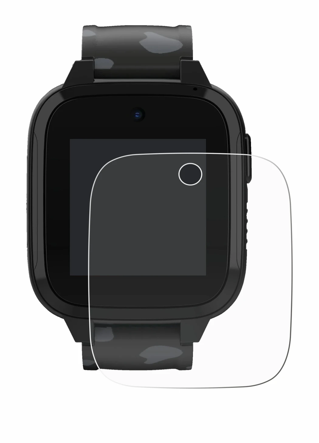 Abbildung des Geräts Xplora XGO3 (2. Gen.) mit einer Vielzahl des Displayschutzes.