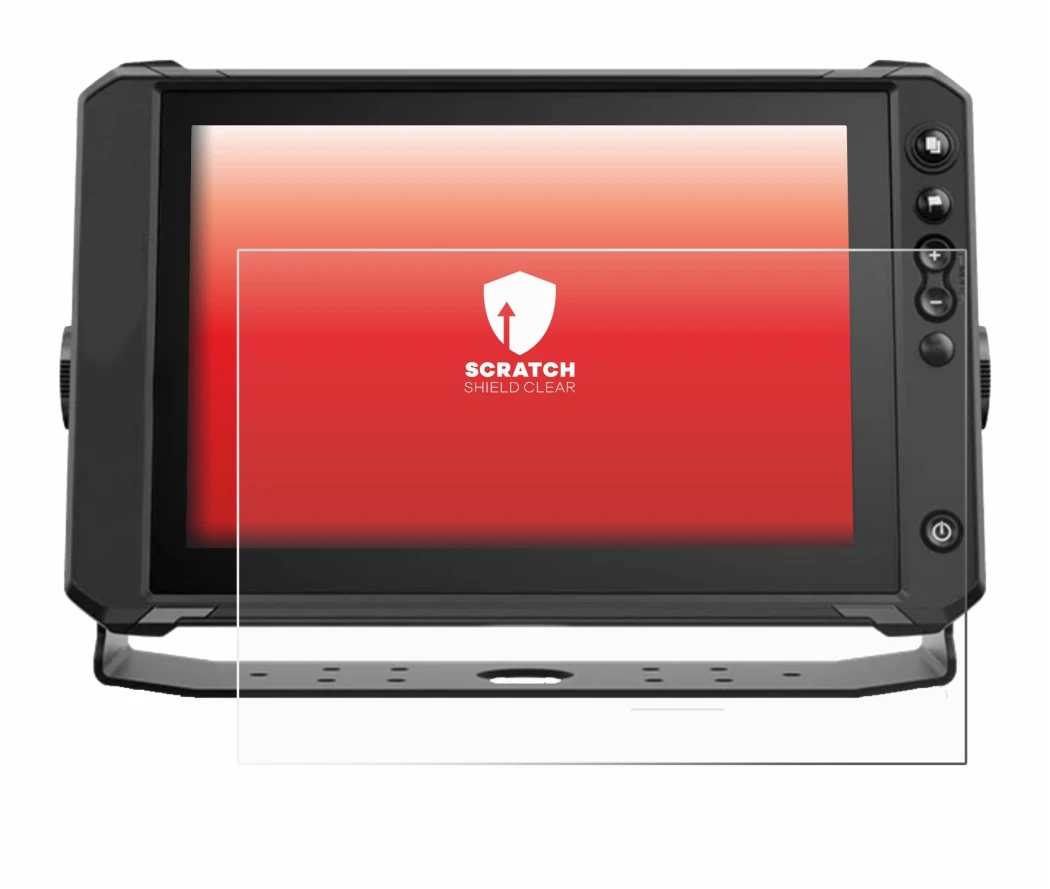 Abbildung des Geräts Lowrance Elite FS 10 mit einer Vielzahl des Displayschutzes.