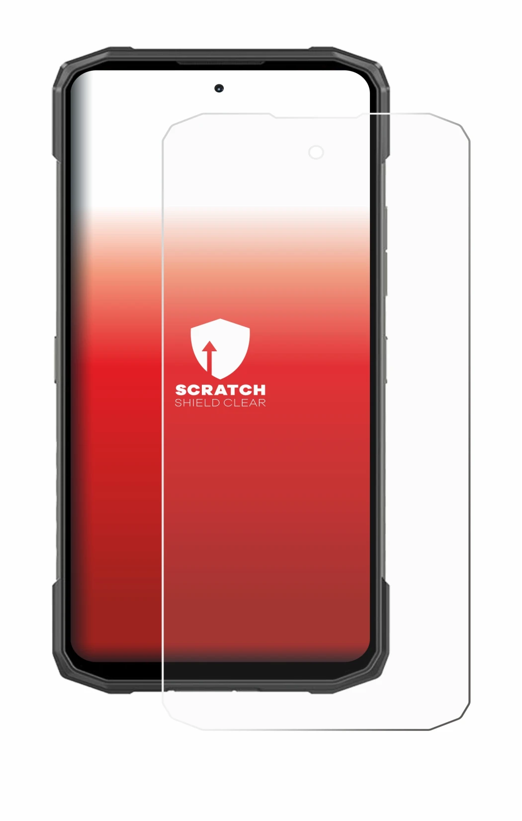 Abbildung des Geräts Doogee Blade 20 Turbo mit einer Vielzahl des Displayschutzes.