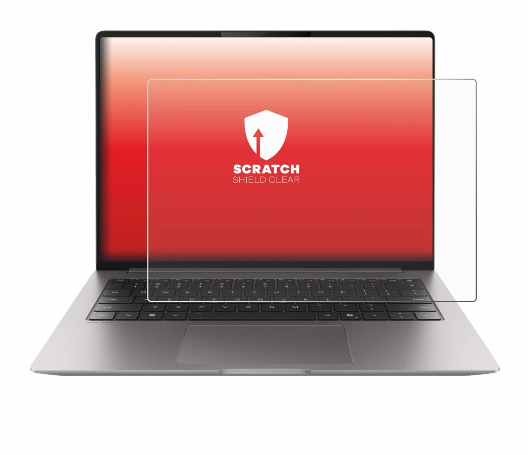 Abbildung des Geräts Honor MagicBook Pro 14 mit einer Vielzahl des Displayschutzes.