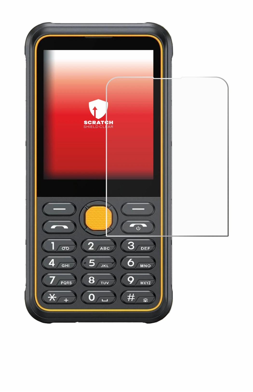 Abbildung des Geräts Ulefone Armor Mini 4 mit einer Vielzahl des Displayschutzes.
