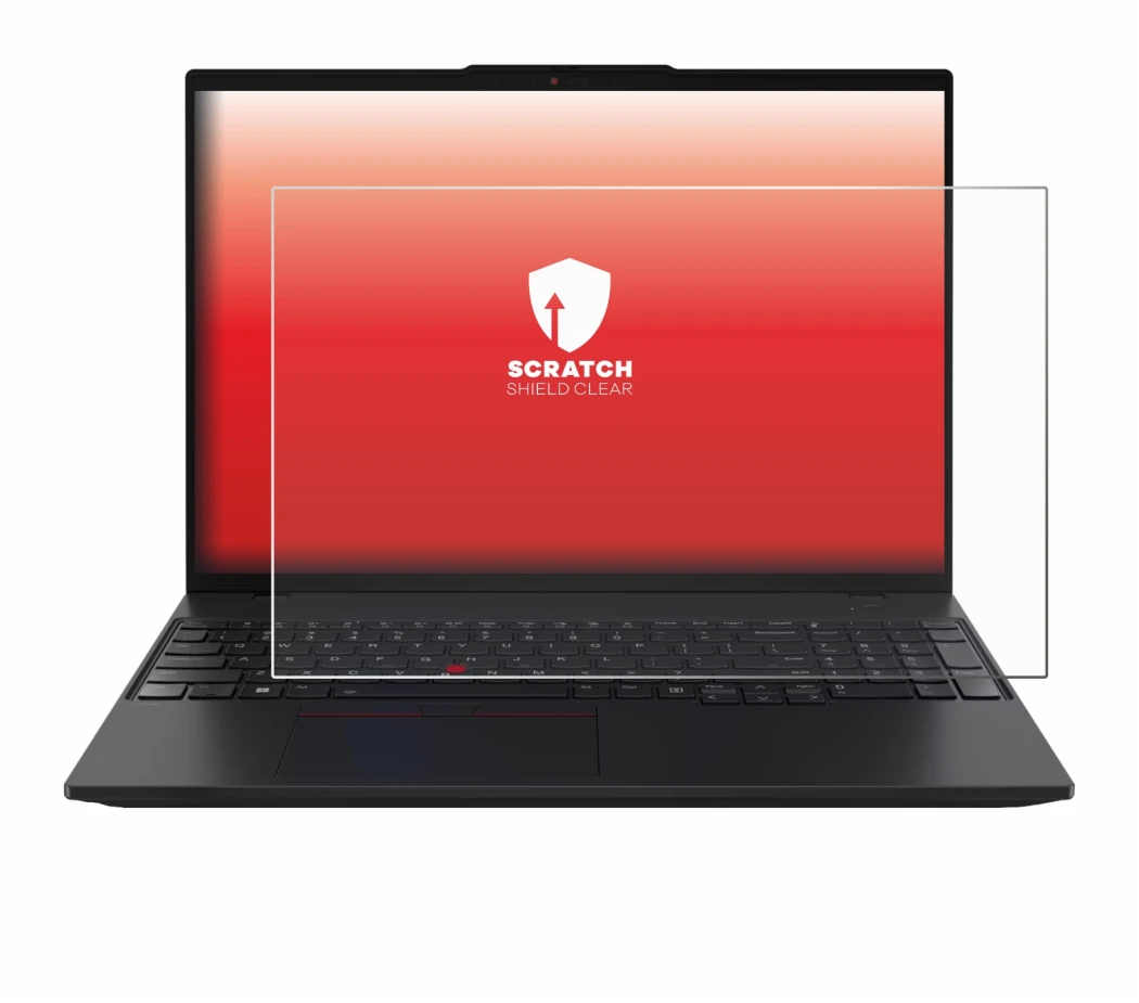 Abbildung des Geräts Lenovo ThinkPad L16 Gen 2 mit einer Vielzahl des Displayschutzes.