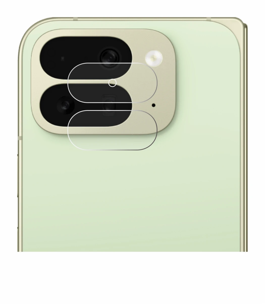 Abbildung des Geräts Google Pixel 10 Pro Fold (NUR Kameraschutz) mit einer Vielzahl des Displayschutzes.
