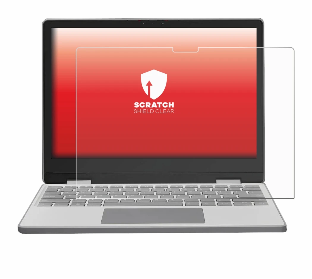 Abbildung des Geräts Framework Laptop 12 mit einer Vielzahl des Displayschutzes.