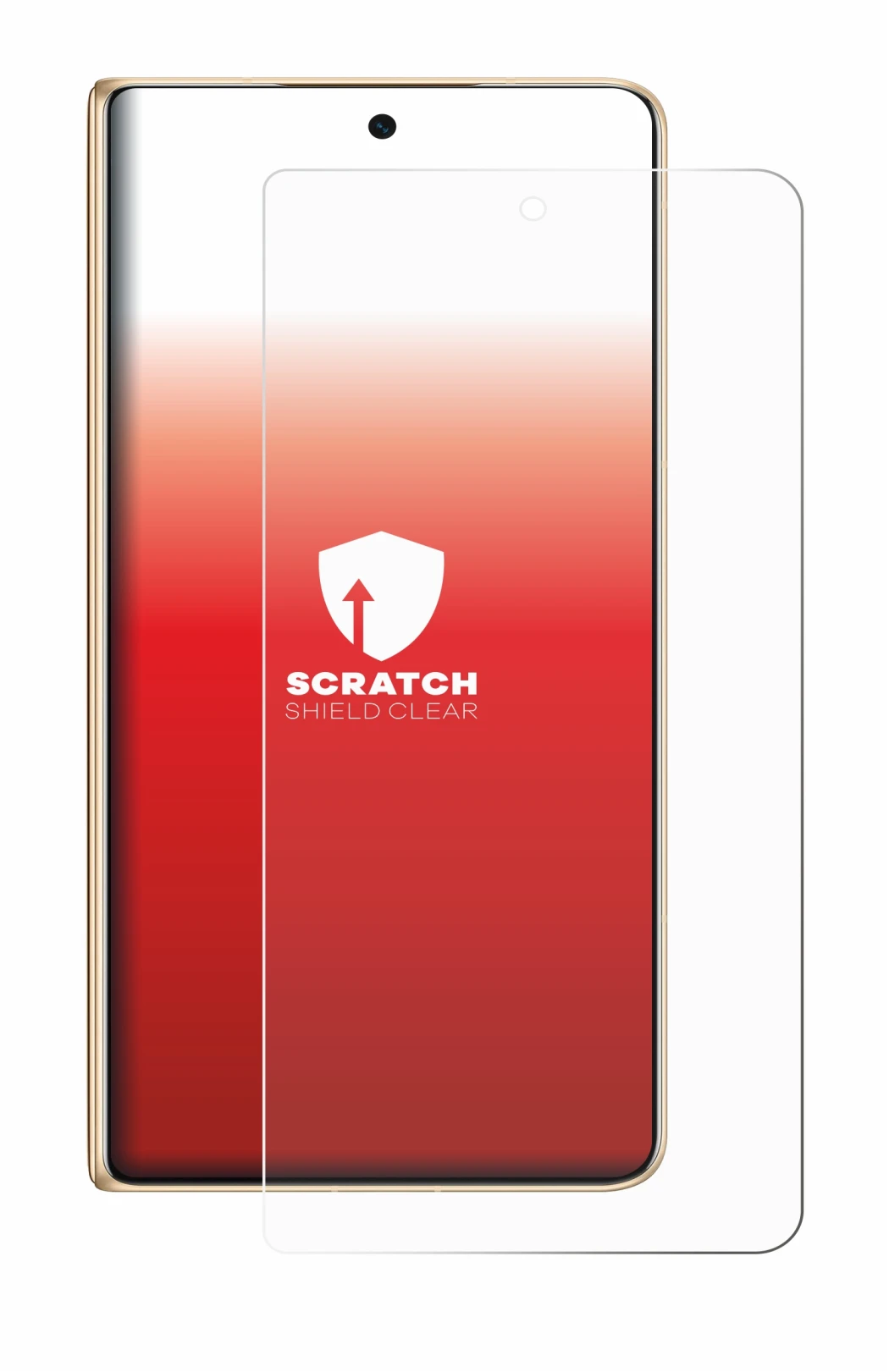 Abbildung des Geräts Honor Magic V5 mit einer Vielzahl des Displayschutzes.