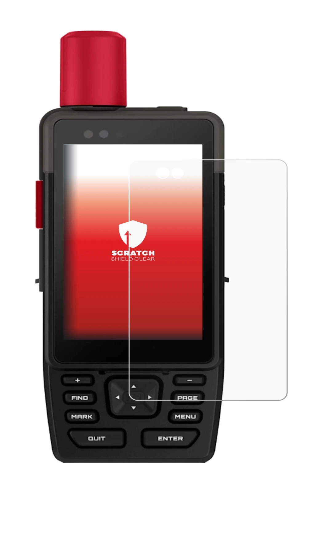 Abbildung des Geräts Garmin GPSMAP H1i Plus mit einer Vielzahl des Displayschutzes.