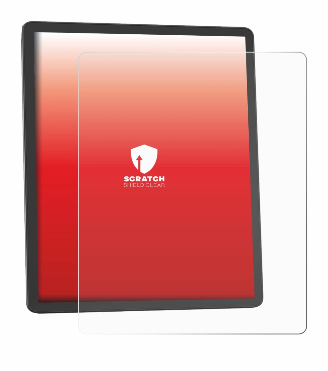 Abbildung des Geräts Amazon Kindle Scribe 2025 mit einer Vielzahl des Displayschutzes.