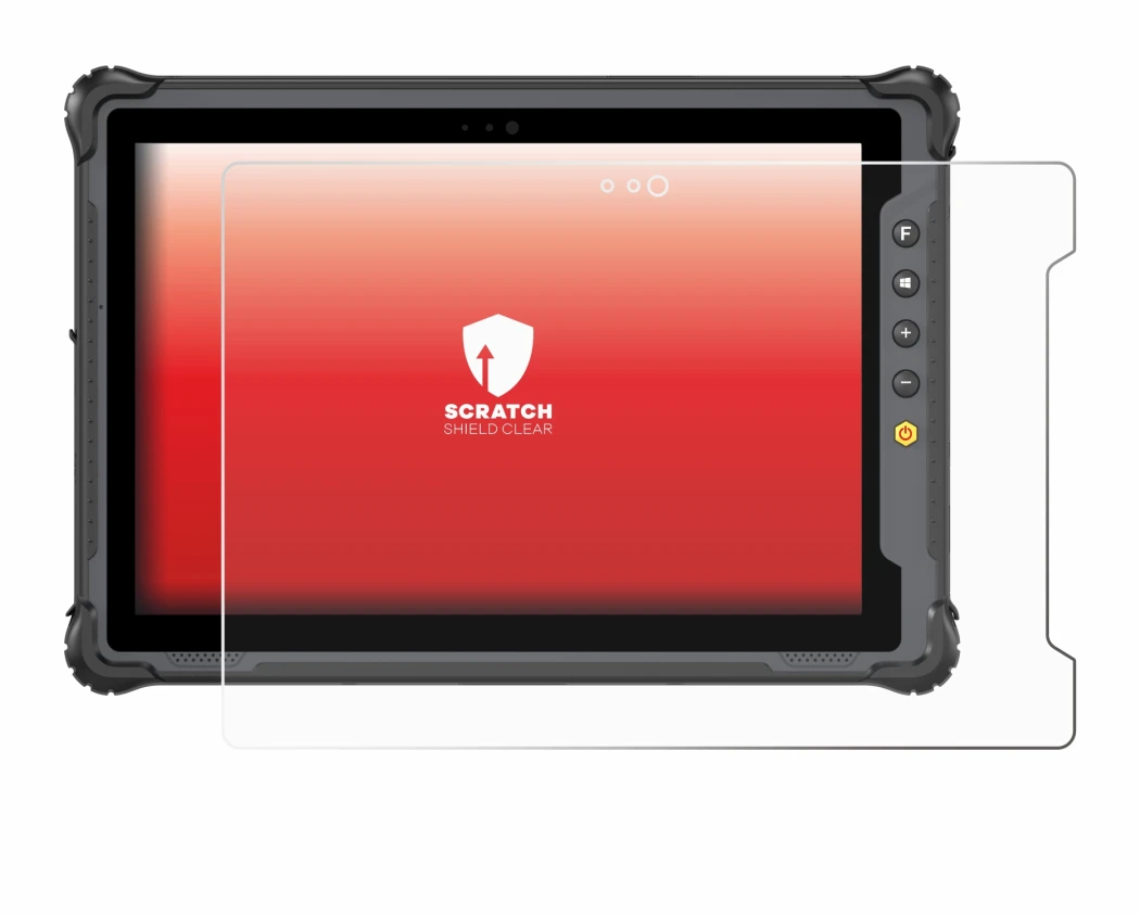 Abbildung des Geräts onerugged W10 J mit einer Vielzahl des Displayschutzes.