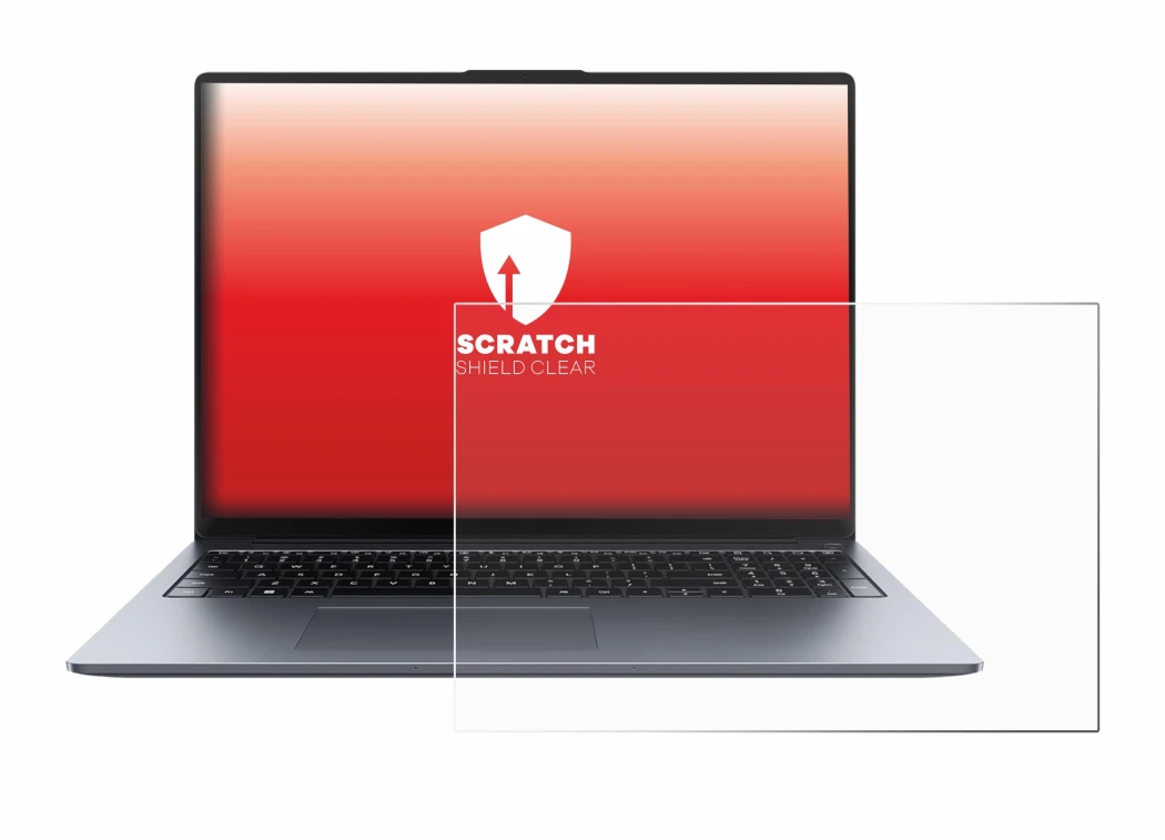 Abbildung des Geräts Huawei MateBook D 16 2024 mit einer Vielzahl des Displayschutzes.